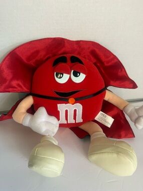 M&M's Red Dracula Toy with Cape - M&M Brand Kids Toy